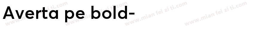 Averta pe bold字体转换